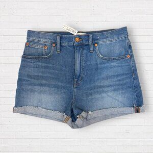 NWT MADEWELL High Rise Stretch Denim Shorts New Size 29